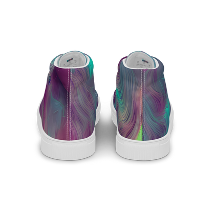 Men's High Top Canvas Shoes - Surreal Tresses
