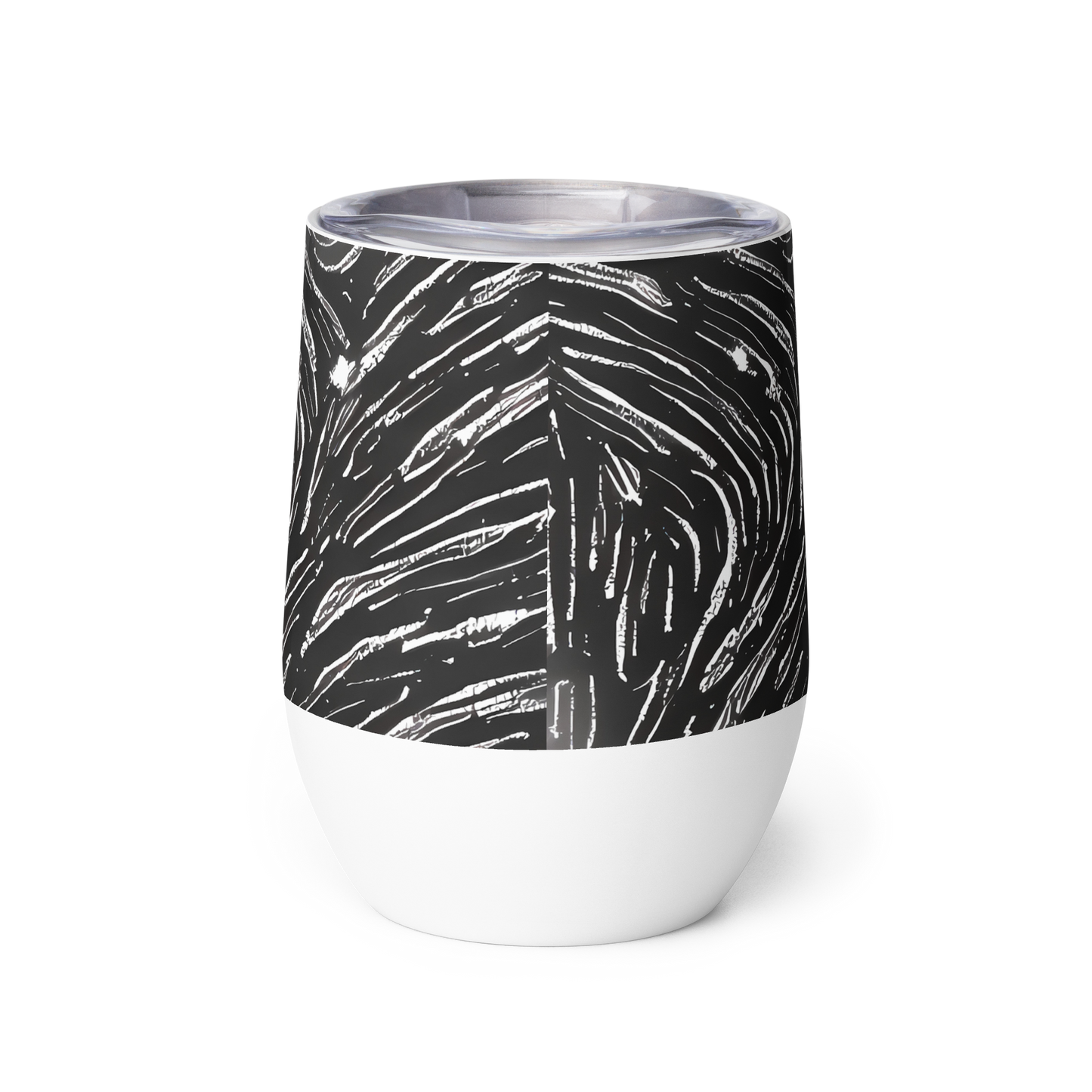Wine Tumbler - Silver Swirl