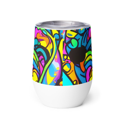 Wine Tumbler - Kaleidoscopic Flow