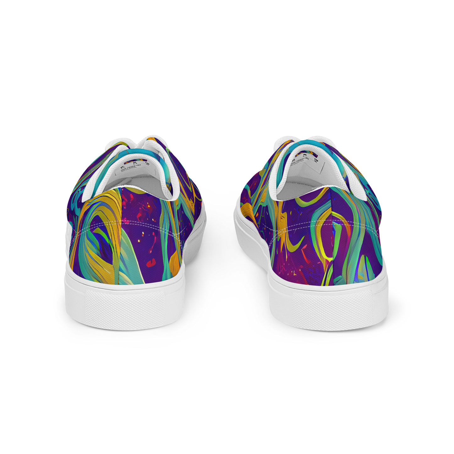 Men's Lace-Up Canvas Shoes - Etherial Entwine