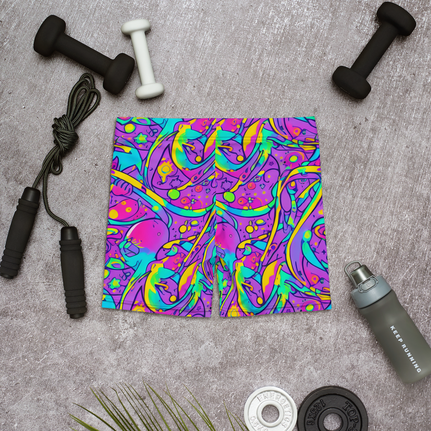 Shorts - Neon Galaxy Whirl