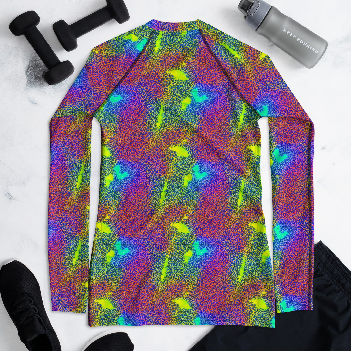 Women's Rash Guard - Prismatic Web
