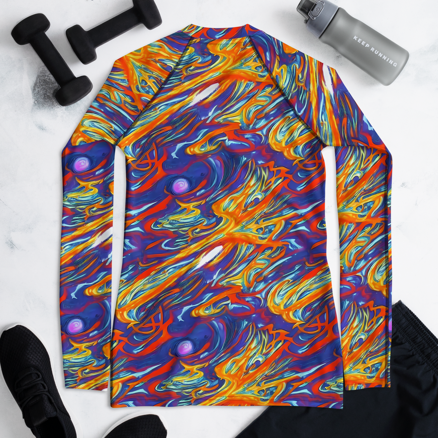 Women's Rash Guard - Galactic Ember