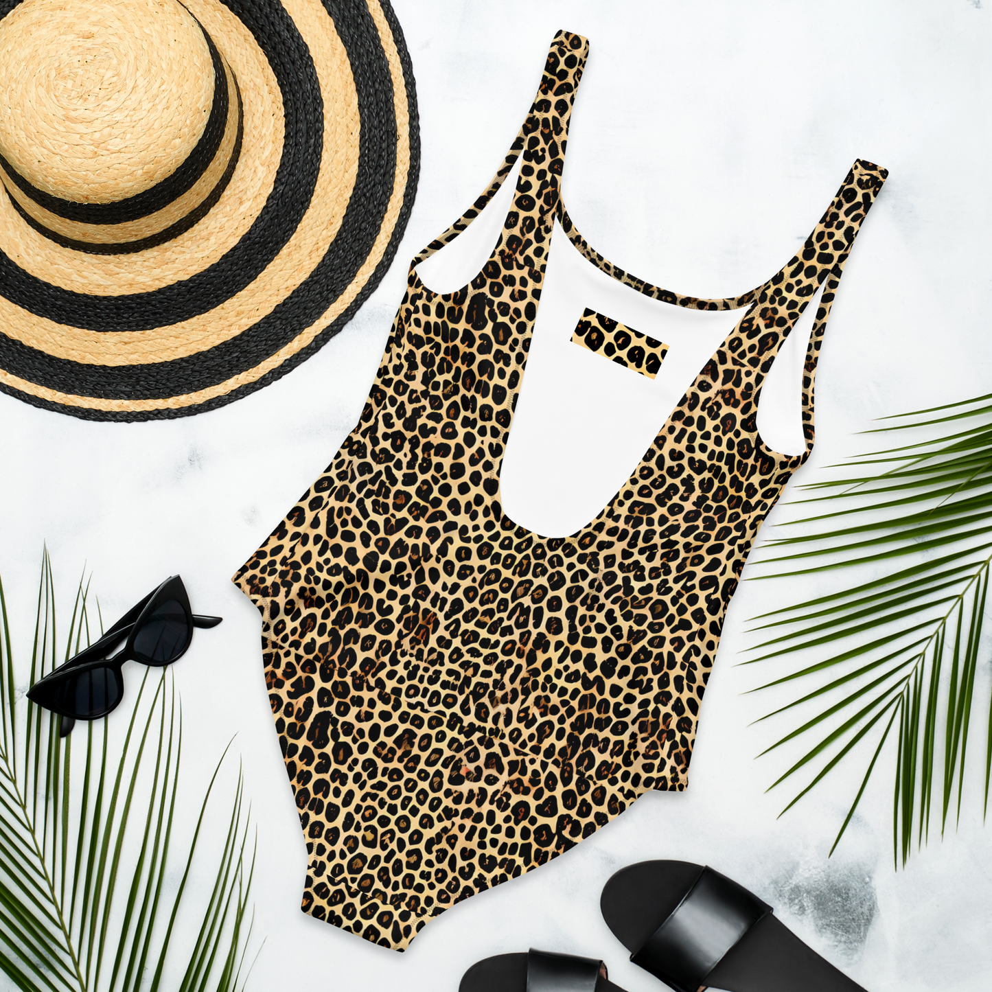 One-Piece Swimsuit - Cheetah Mosaic