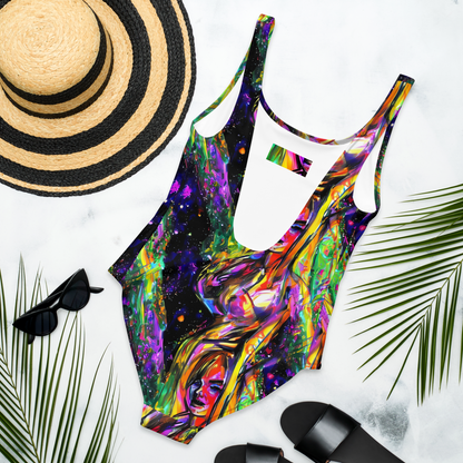 One-Piece Swimsuit - Galactic Flamenco