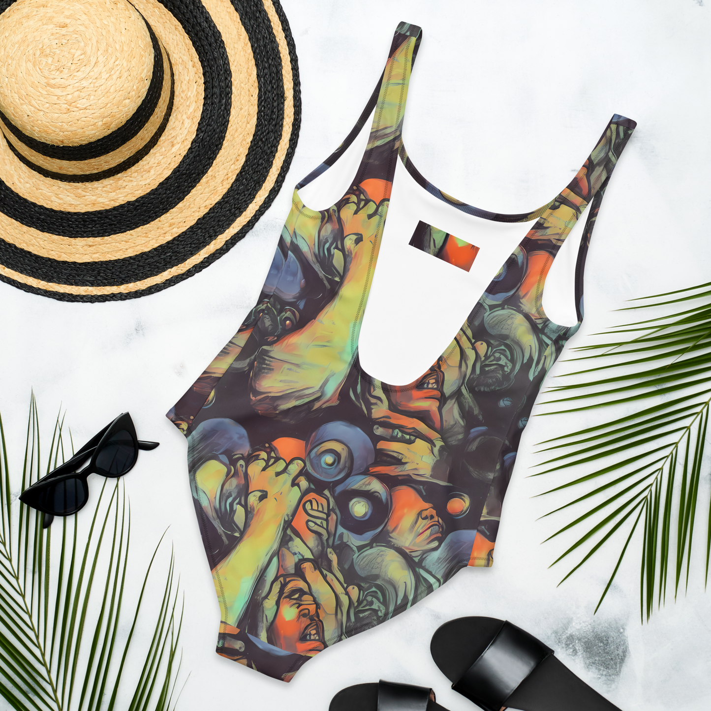 One-Piece Swimsuit - Cosmic Scream