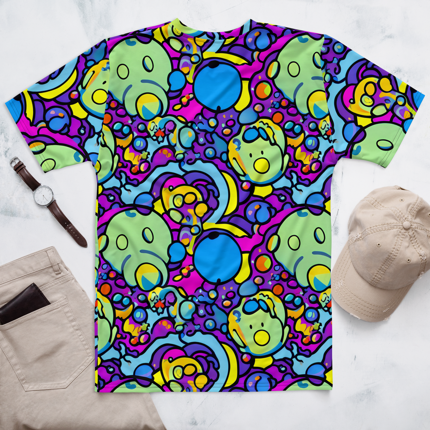 Men's Crew Neck T-Shirt - Enchanted Orbs