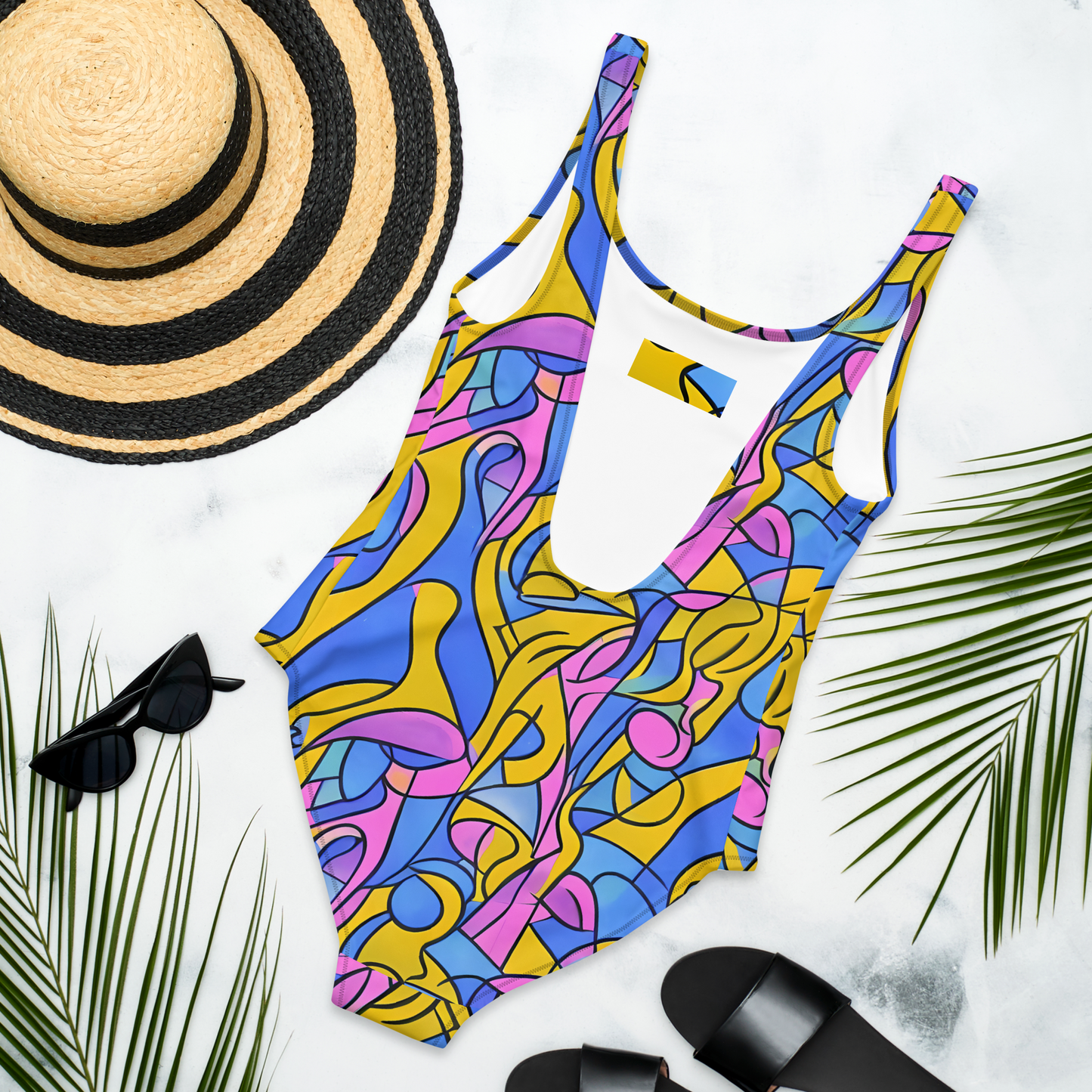 One-Piece Swimsuit - Cosmic Curves