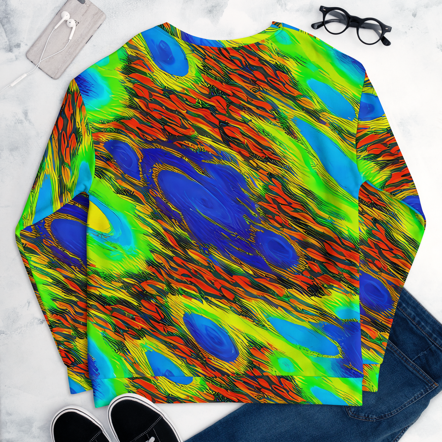 Sweatshirt - Vibrant Veinwork