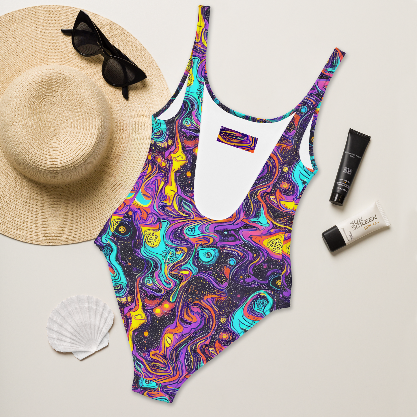 One-Piece Swimsuit - Hutty Nebula