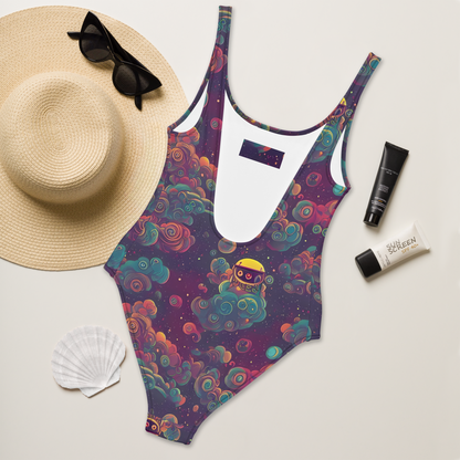 One-Piece Swimsuit - Nebula Dreamscape