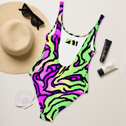 One-Piece Swimsuit - Mintchine Maze