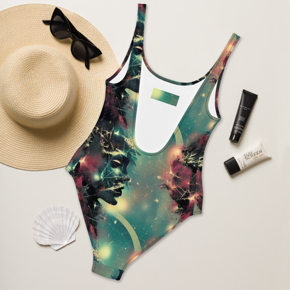 One-Piece Swimsuit - Galactic Serpent