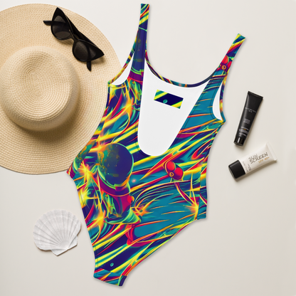 One-Piece Swimsuit - Cosmic Inferno