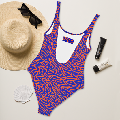 One-Piece Swimsuit - Sapphire Swirl