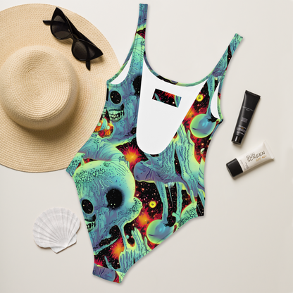 One-Piece Swimsuit - Galactic Grotesque