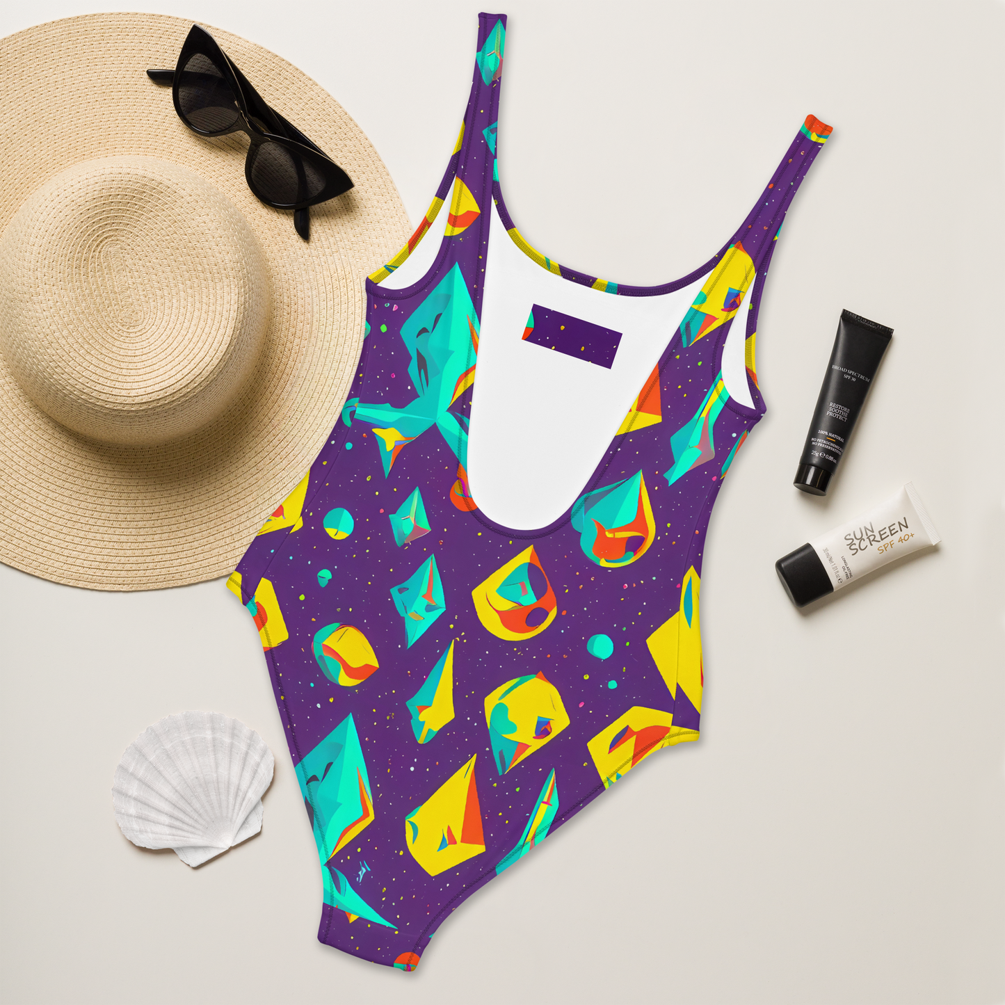 One-Piece Swimsuit - Cascading Prism