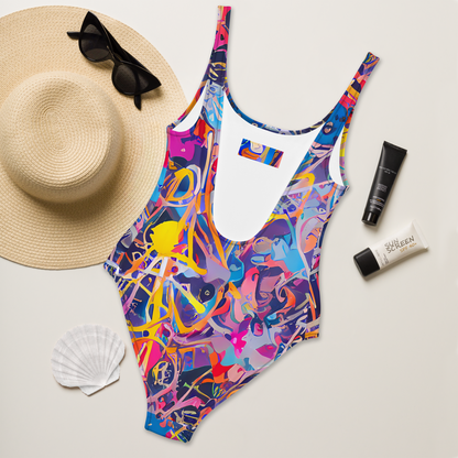 One-Piece Swimsuit - Vibrant Fusion