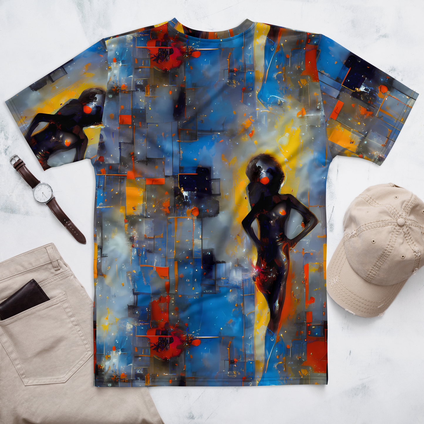 Men's Crew Neck T-Shirt - Neoblock Fusion