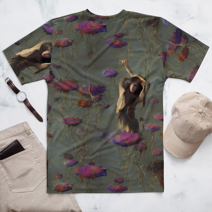 Men's Crew Neck T-Shirt - Ethereal Bloom