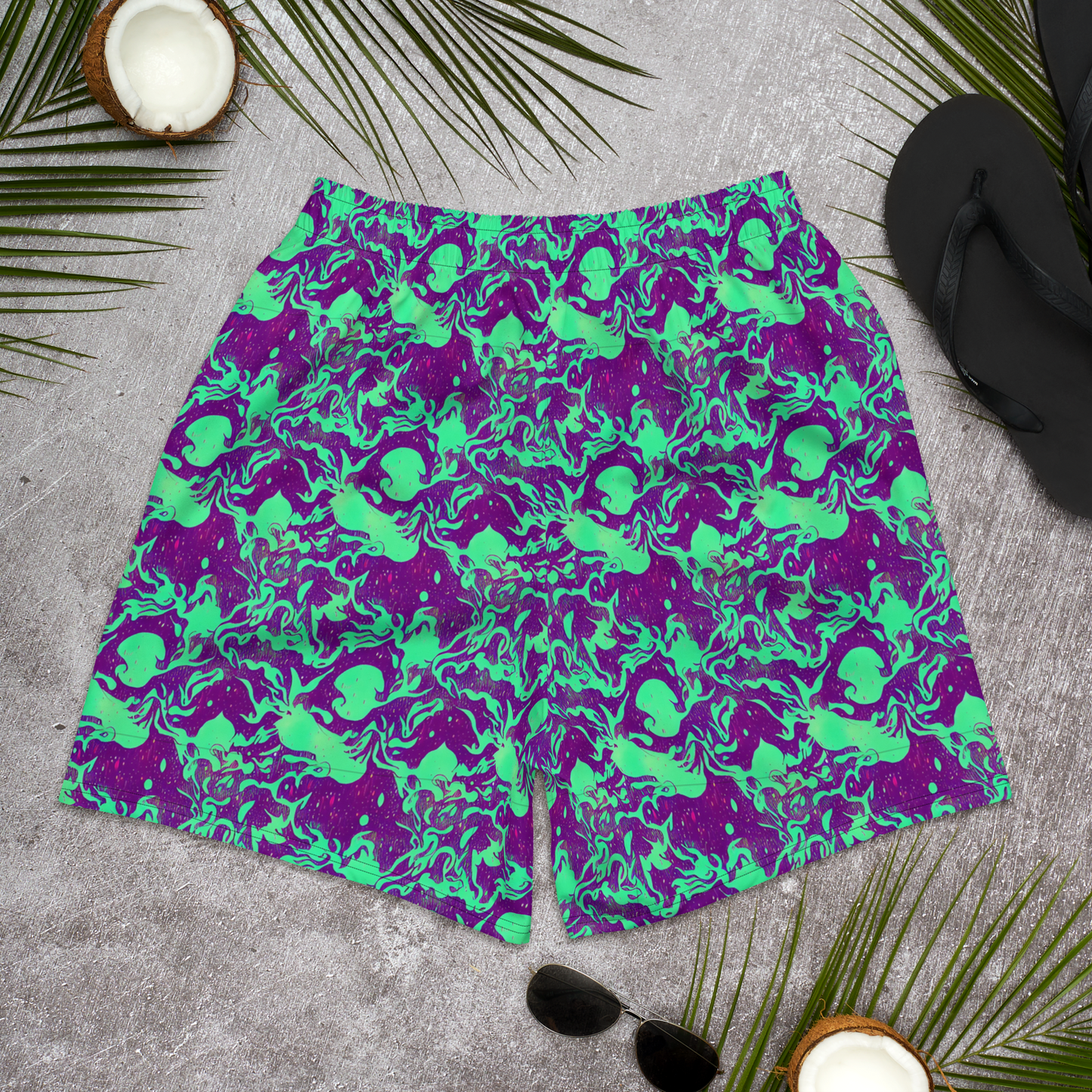 Men's Athletic Shorts - Alien Ripples