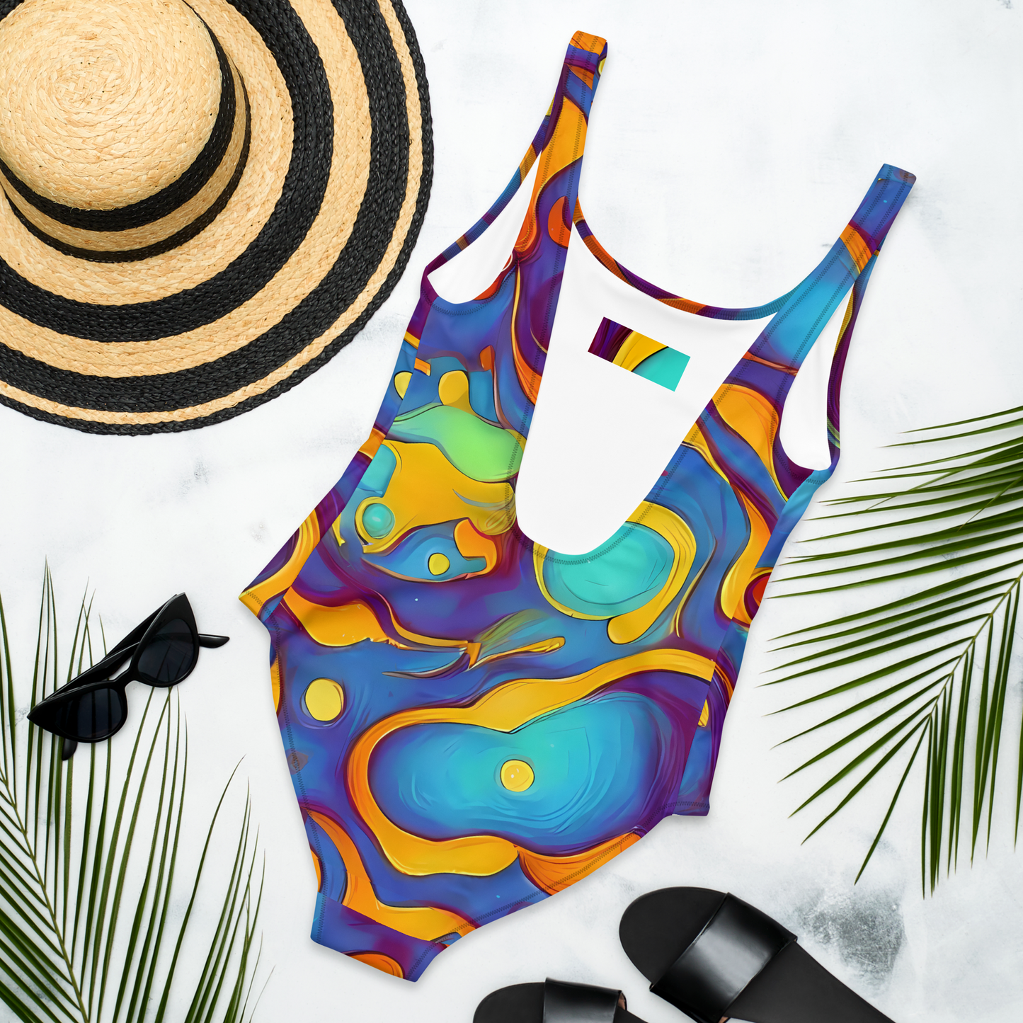 One-Piece Swimsuit - Pelton Swirl