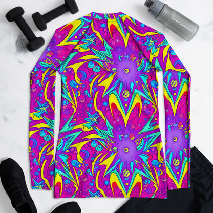 Women's Rash Guard - Nebula Radiance