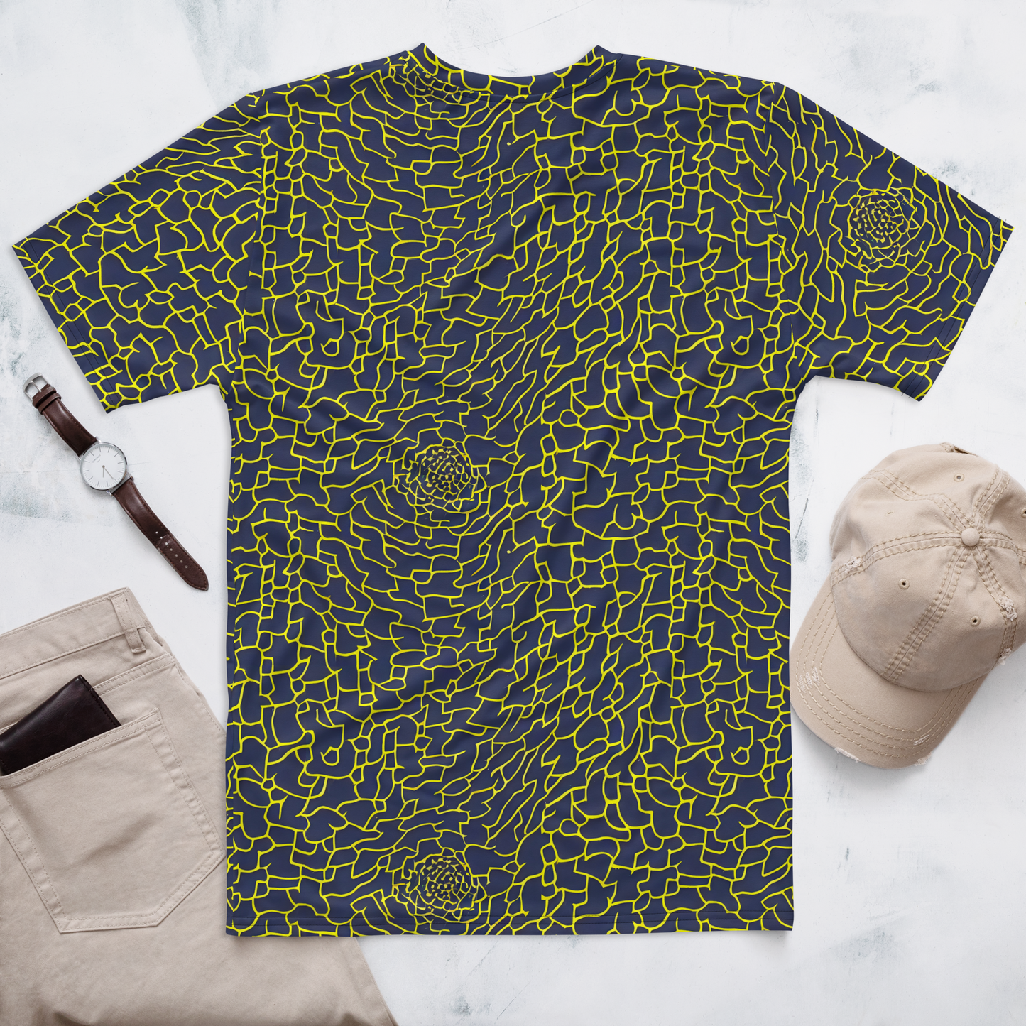 Men's Crew Neck T-Shirt - Nightshade Maze