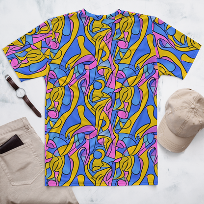 Men's Crew Neck T-Shirt - Cosmic Curves