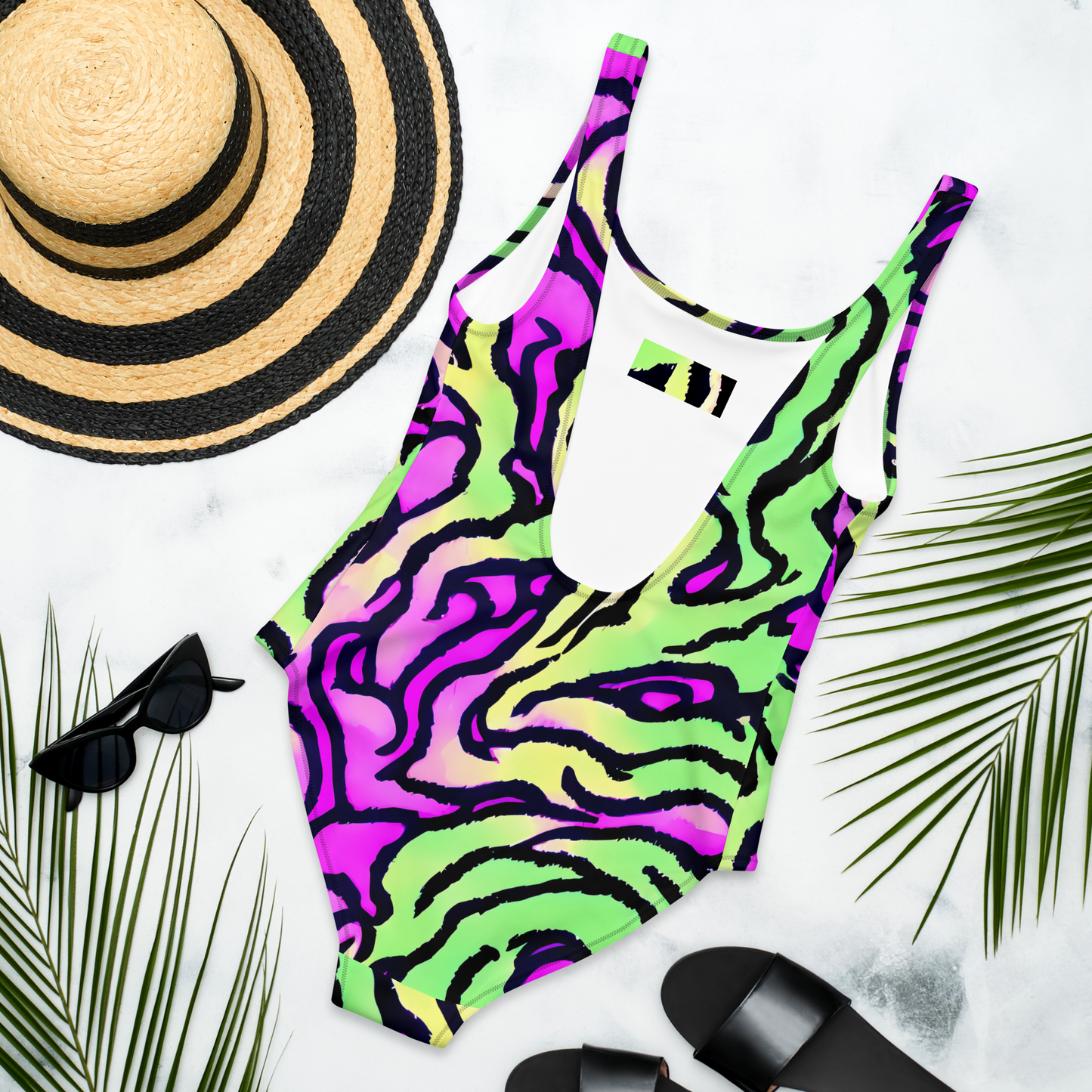 One-Piece Swimsuit - Mintchine Maze