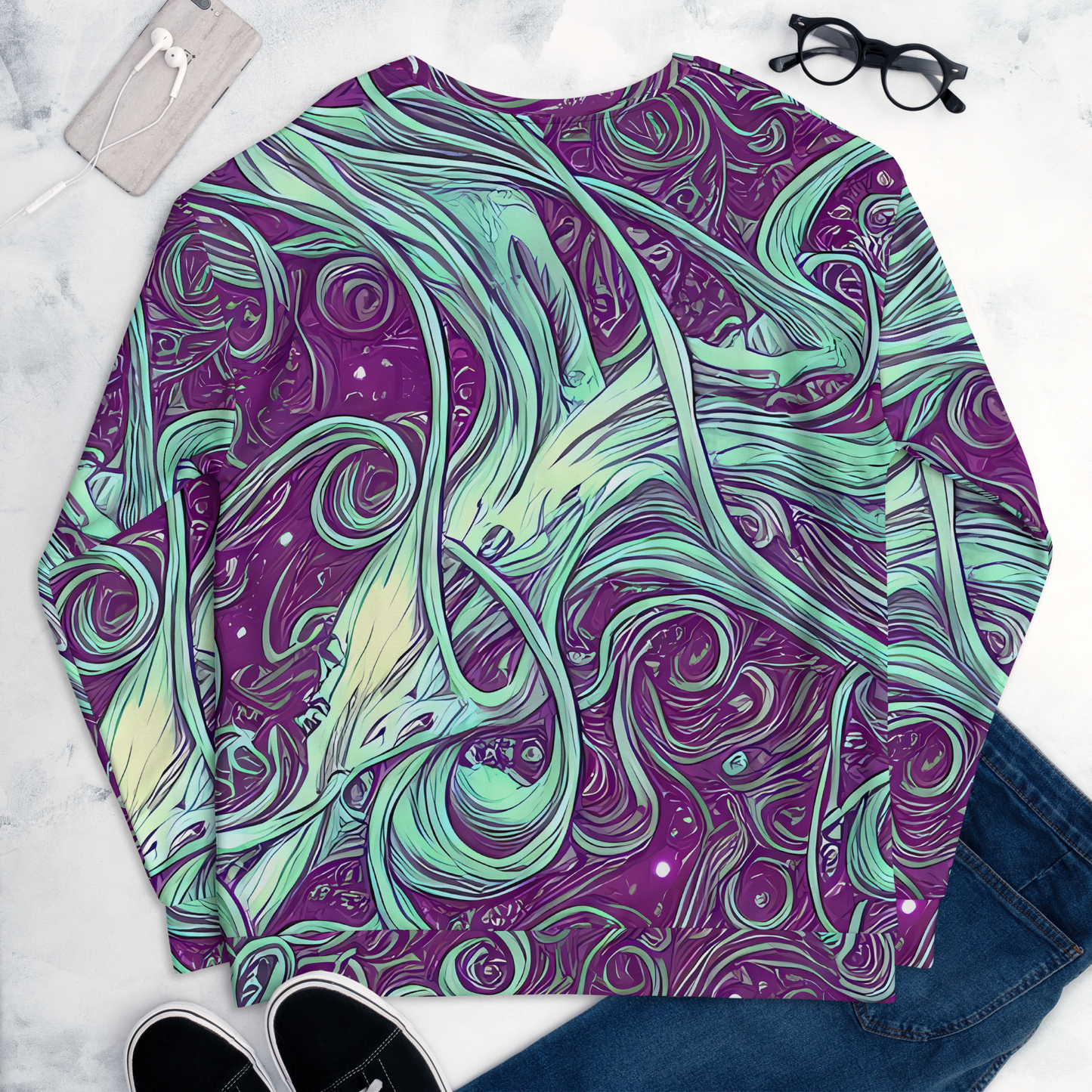 Sweatshirt - Temple Swirls