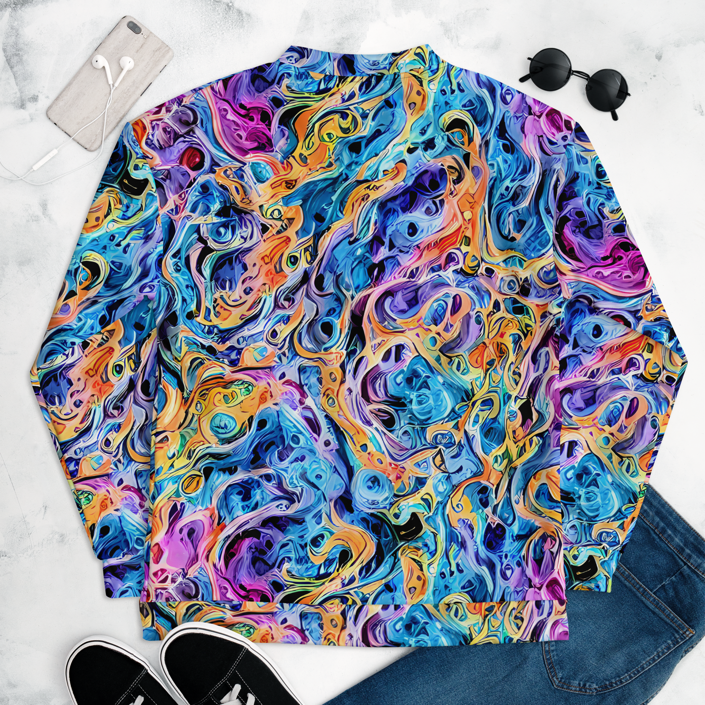 Bomber Jacket - Rococo Vortex