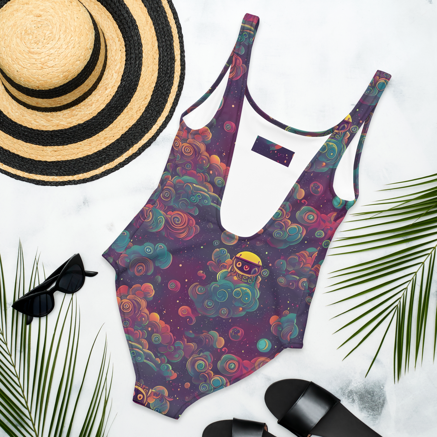 One-Piece Swimsuit - Nebula Dreamscape