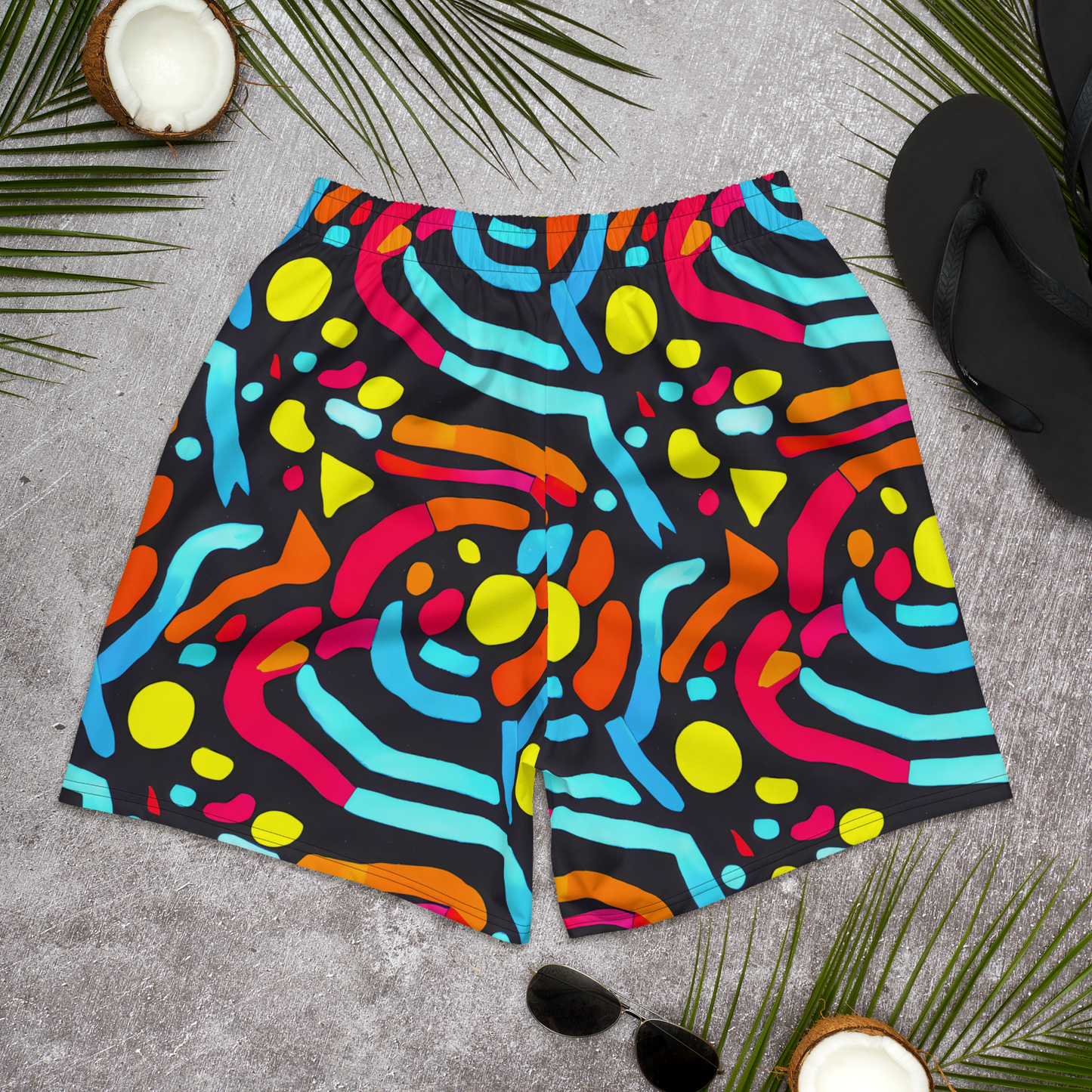 Men's Athletic Shorts - Midnight Stream