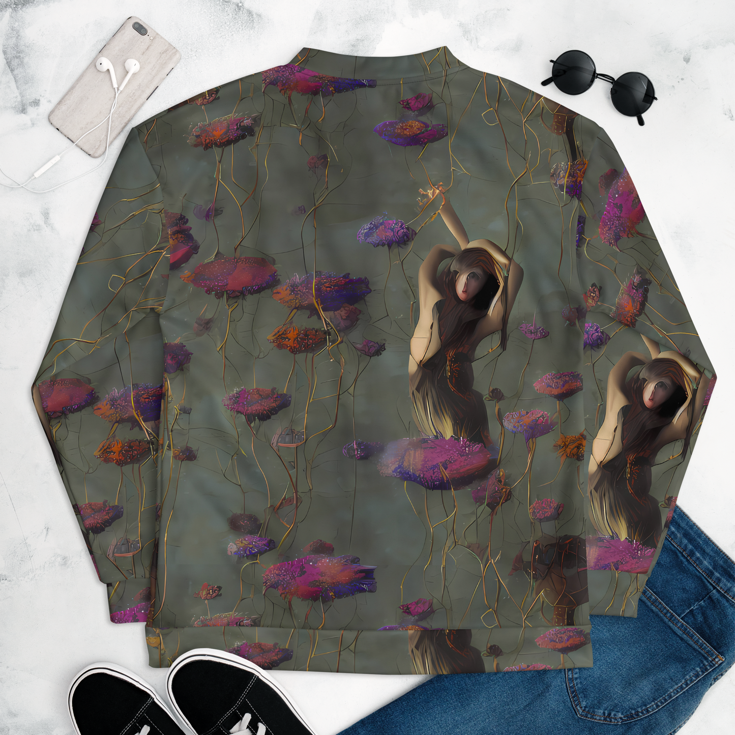 Bomber Jacket - Ethereal Bloom