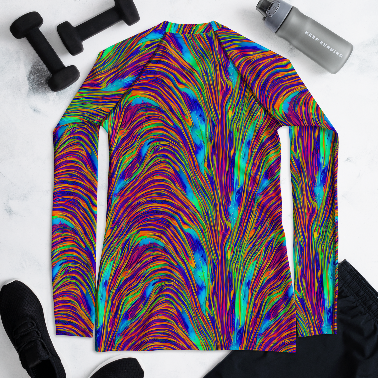 Women's Rash Guard - Lux Waves