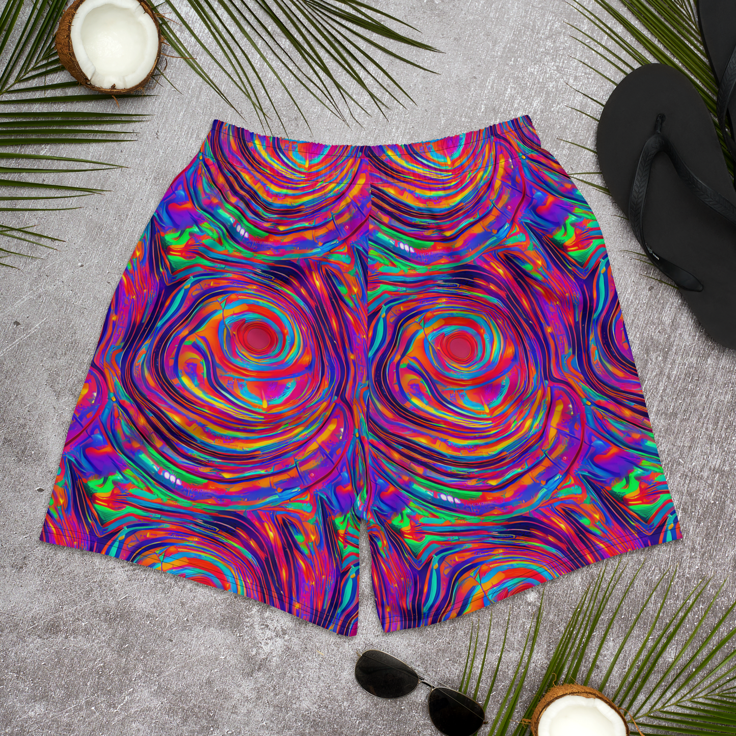 Men's Athletic Shorts - Quantum Spiral