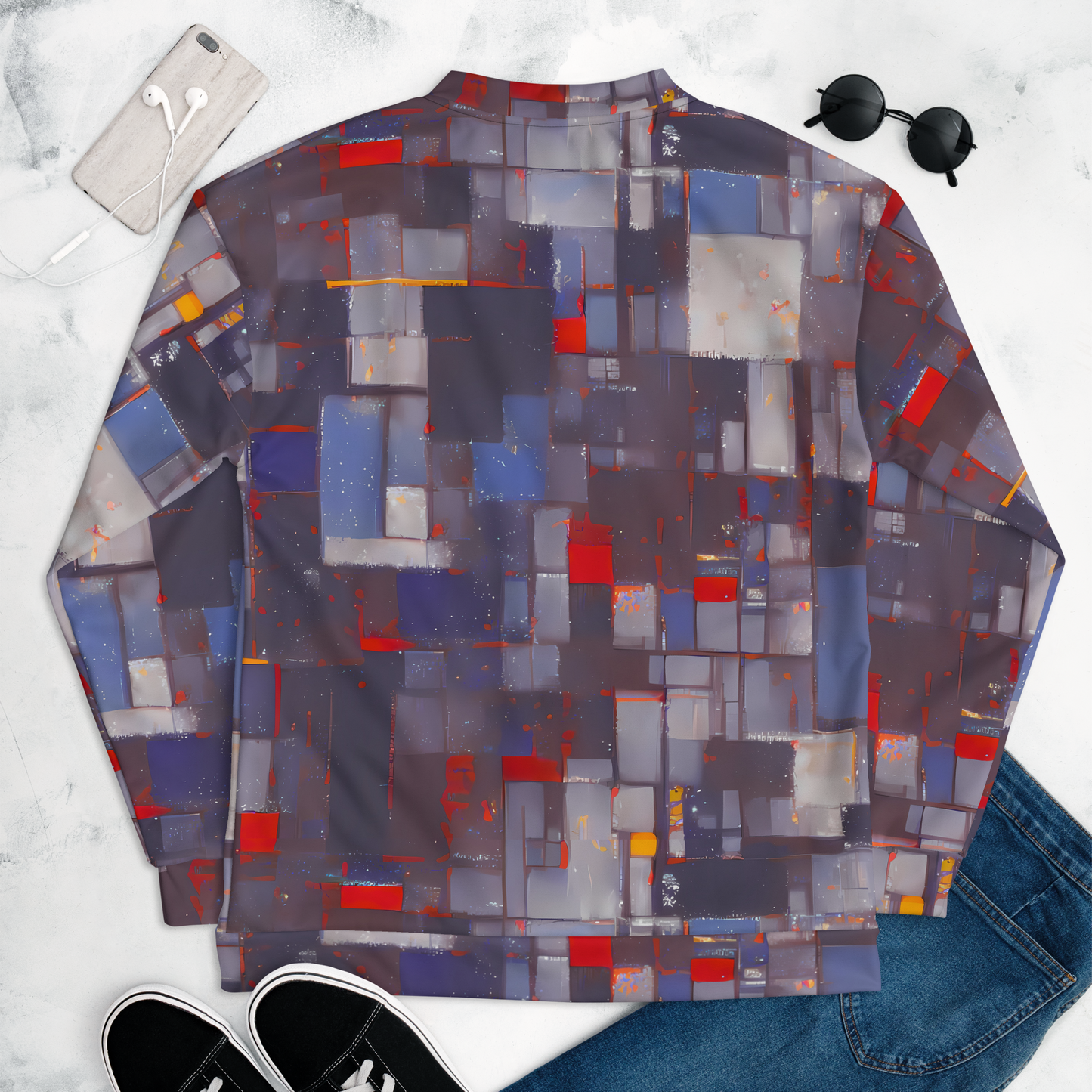 Bomber Jacket - Cubist Rhythm