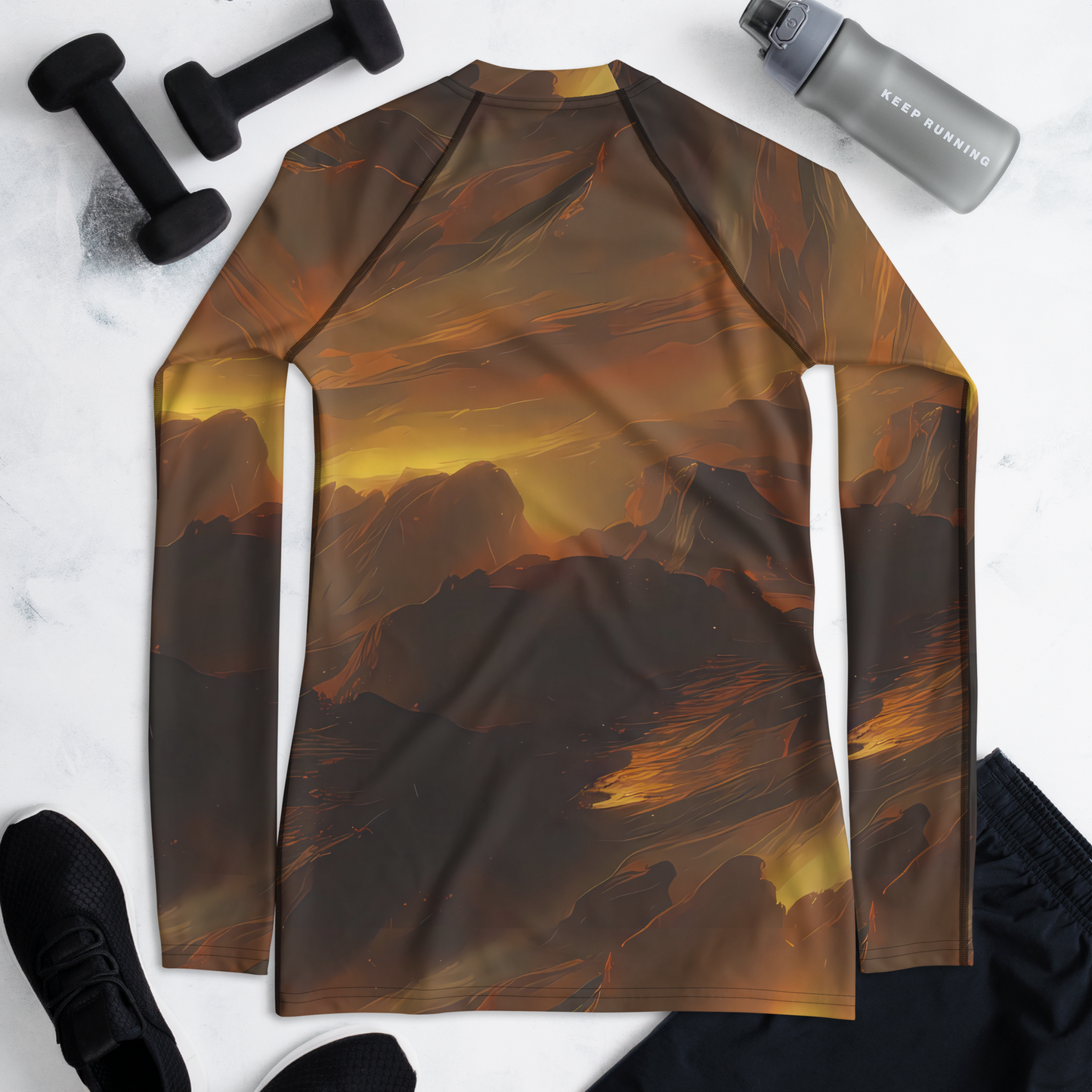 Women's Rash Guard - Sunset Shores