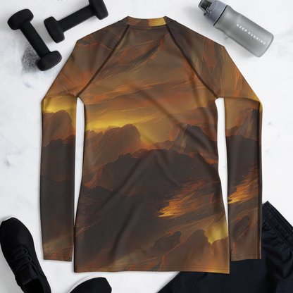 Women's Rash Guard - Sunset Shores