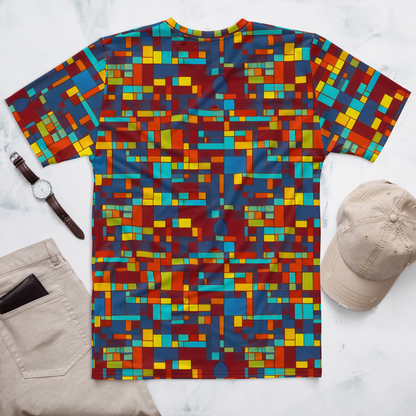 Men's Crew Neck T-Shirt - Astral Grid