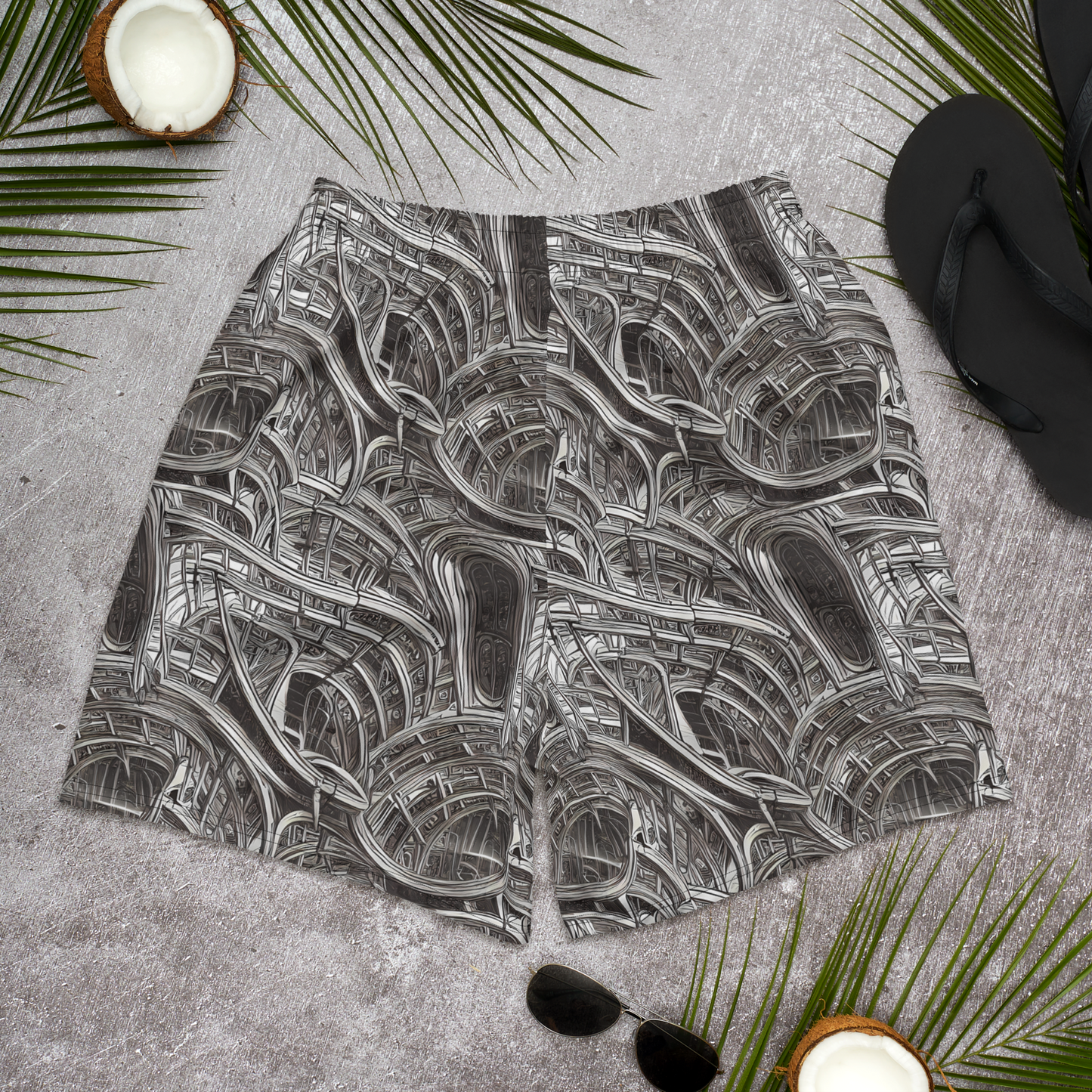 Men's Athletic Shorts - Piranesi's Dream