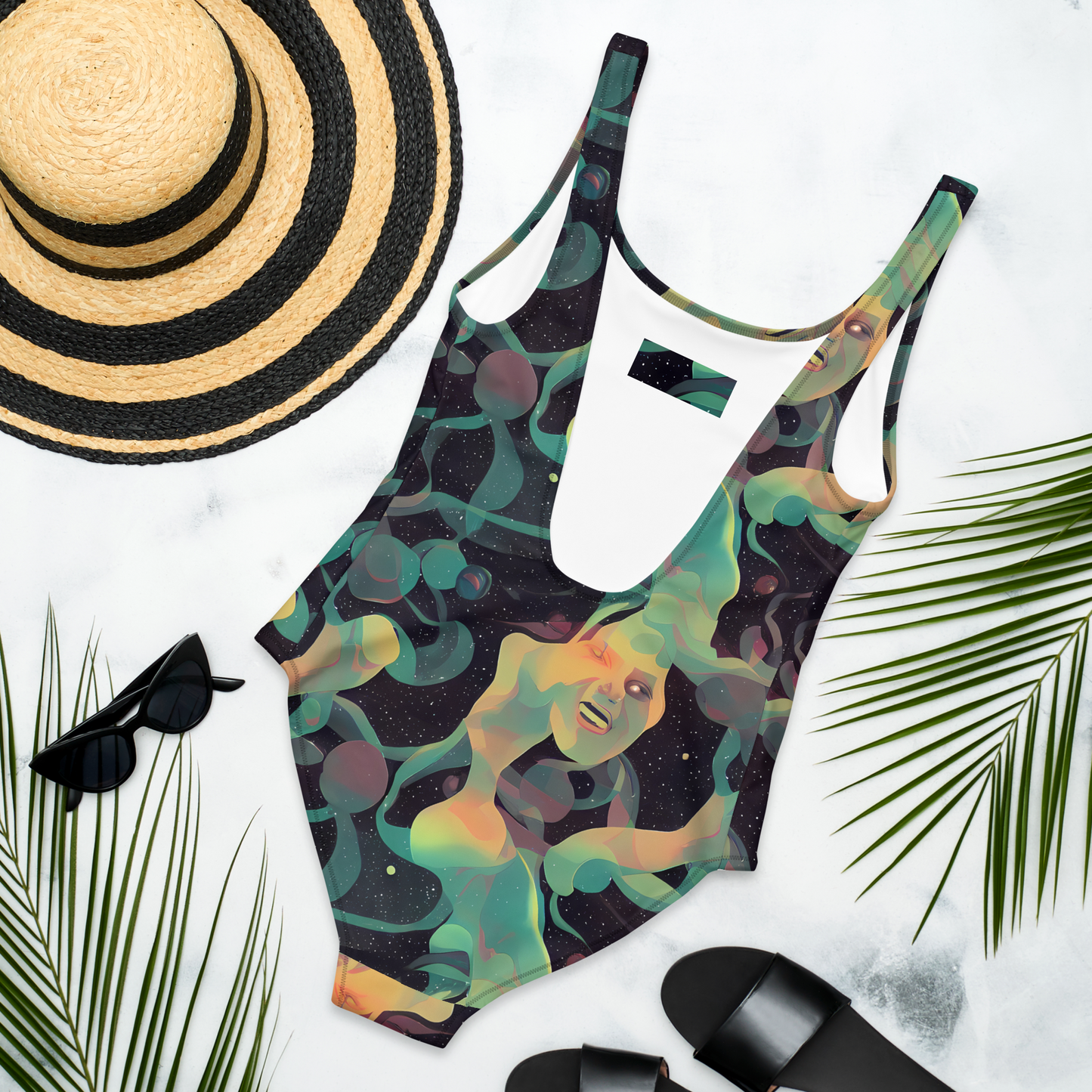 One-Piece Swimsuit - Astral Rhythms