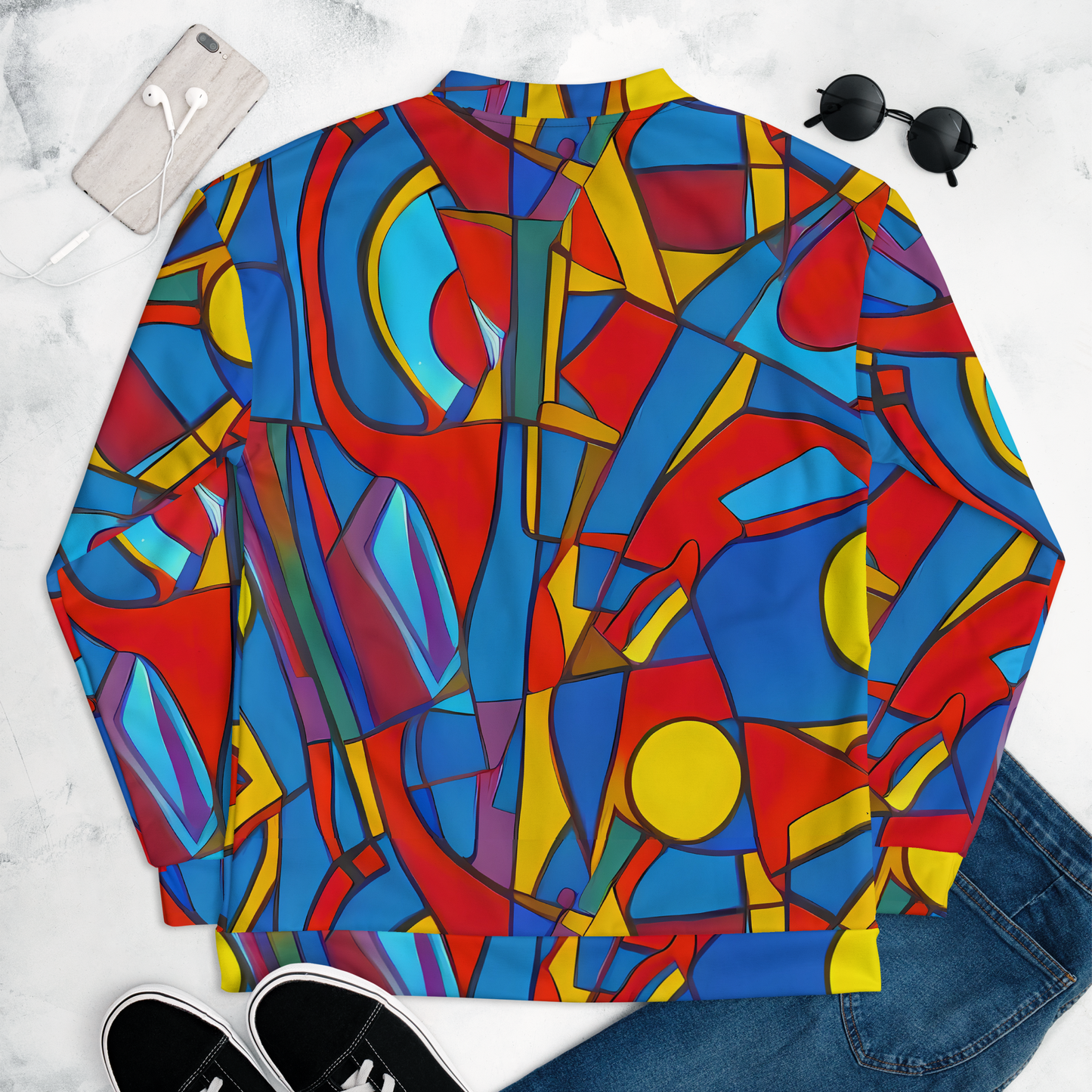 Bomber Jacket - Mondrian Maze