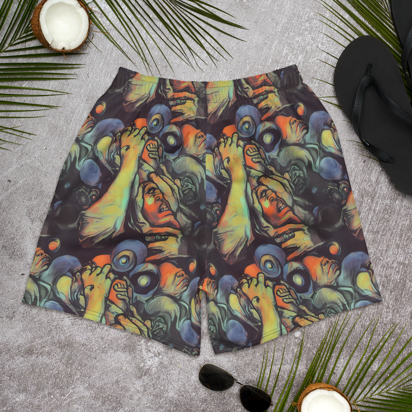 Men's Athletic Shorts - Cosmic Scream