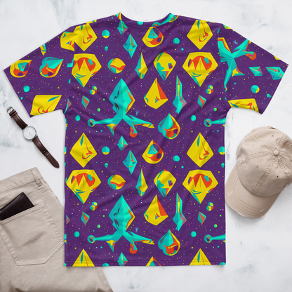 Men's Crew Neck T-Shirt - Cascading Prism