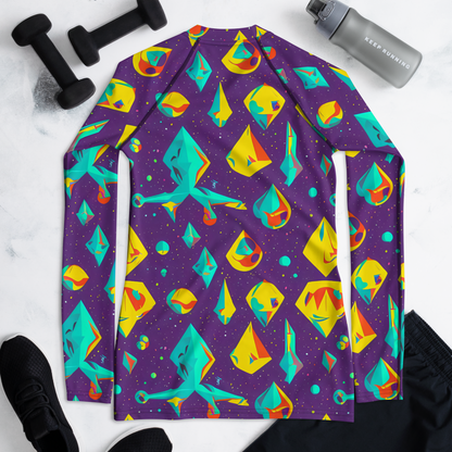 Women's Rash Guard - Cascading Prism