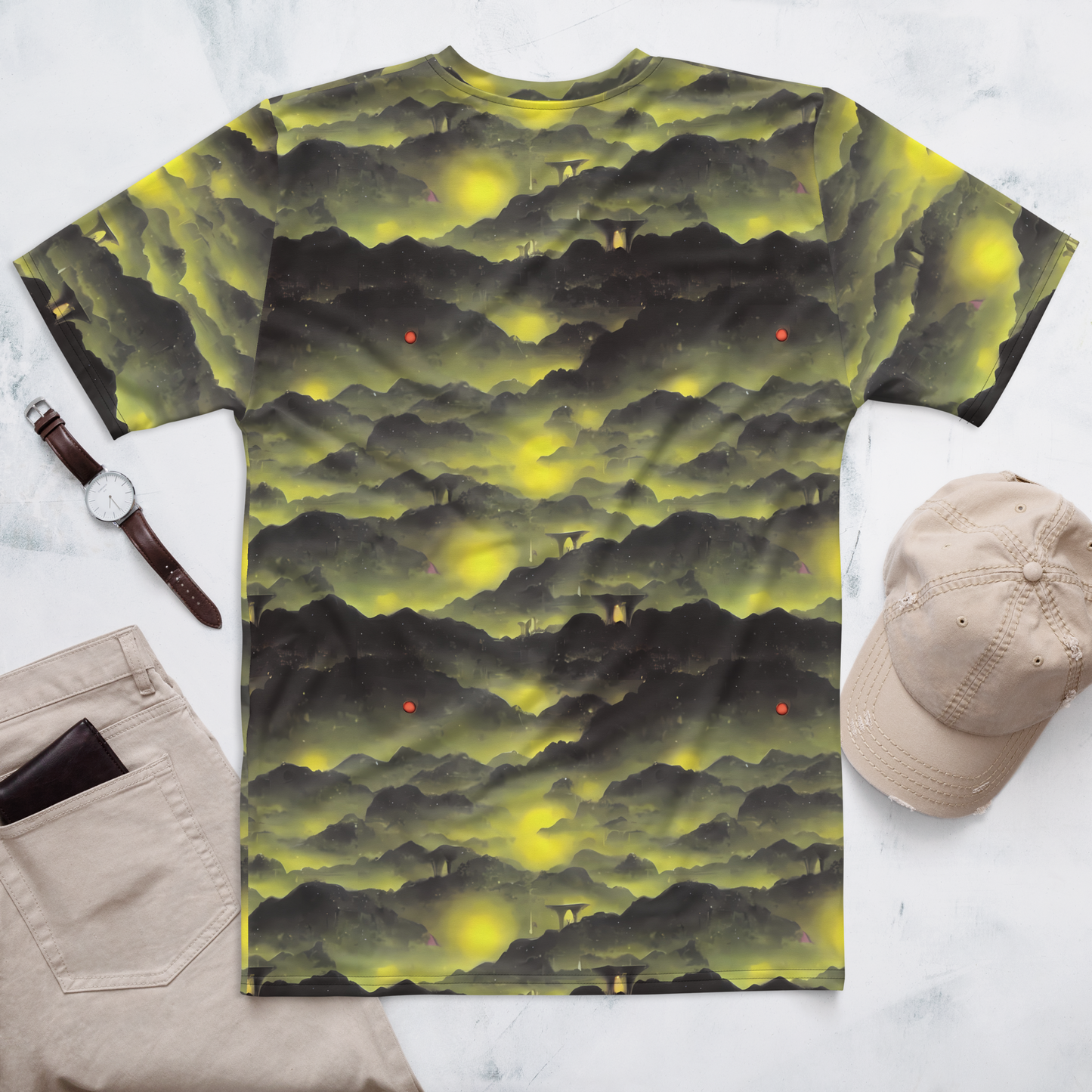 Men's Crew Neck T-Shirt - Spectral Isle