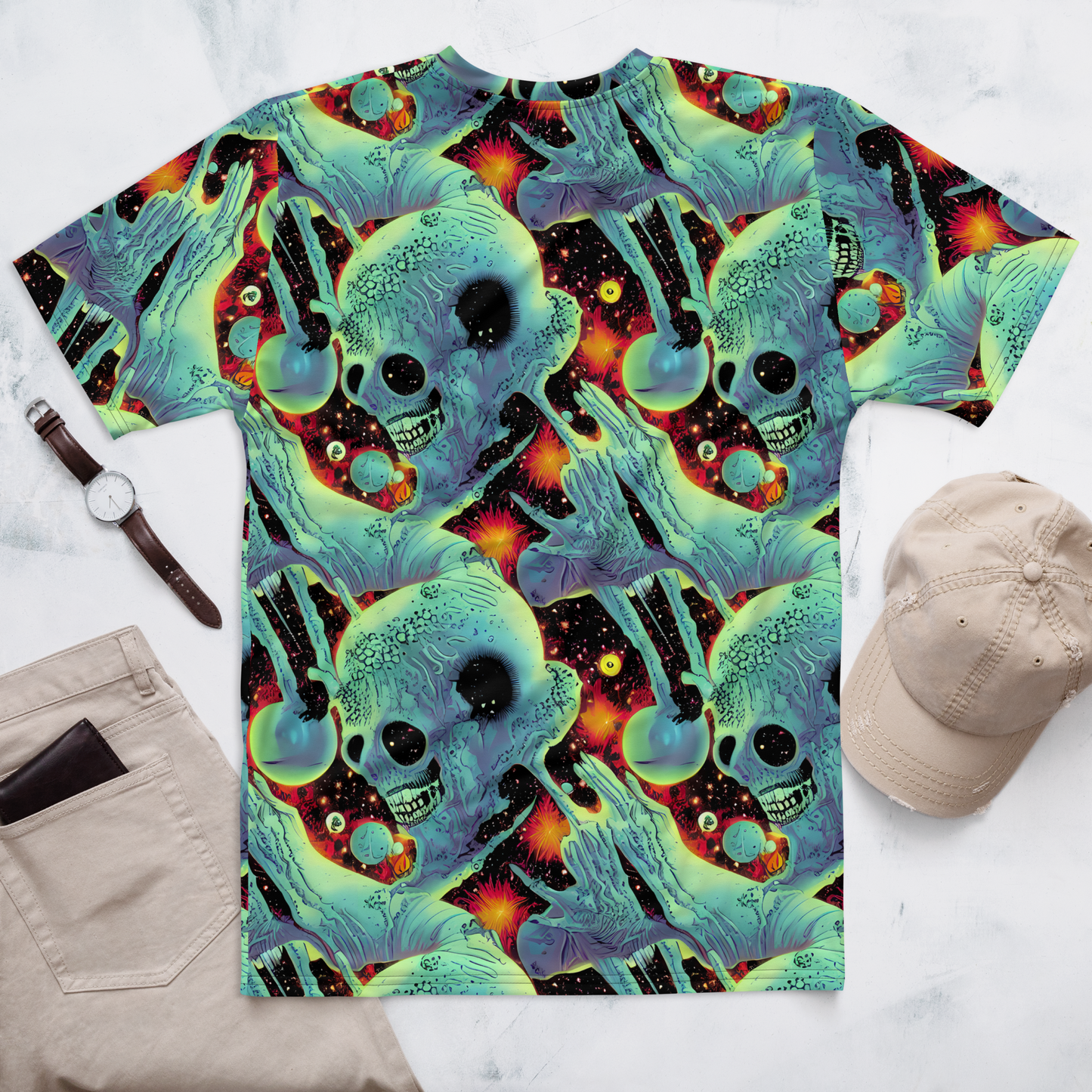 Men's Crew Neck T-Shirt - Galactic Grotesque