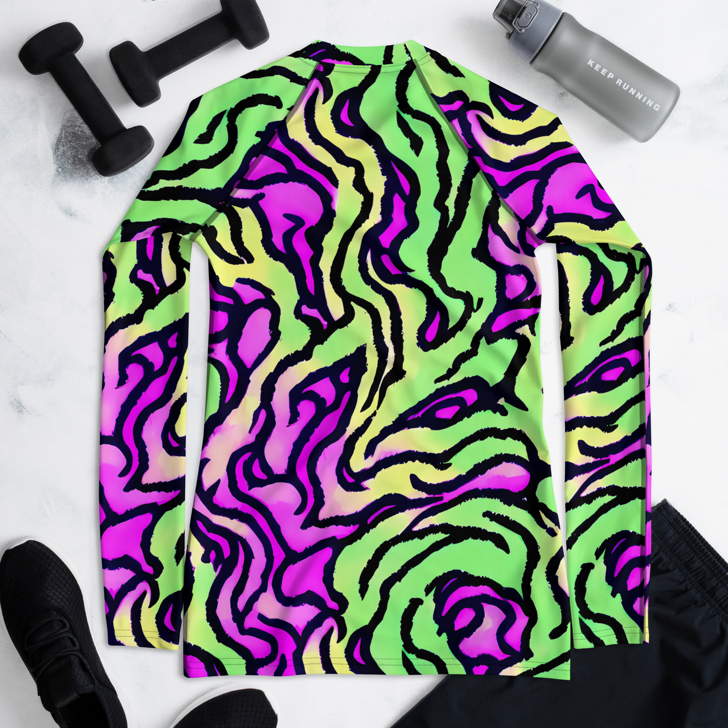 Women's Rash Guard - Mintchine Maze